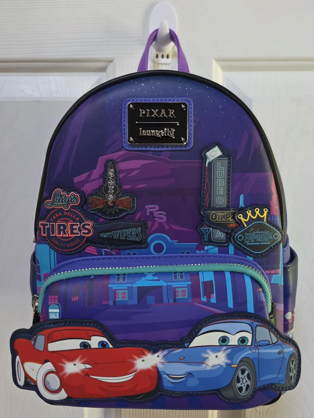 Loungefly Purple 'Cars' Kids Backpack